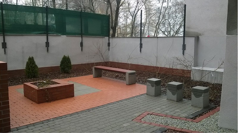 Podwórze przy ul. Strzeleckiej 21 w Katowicach